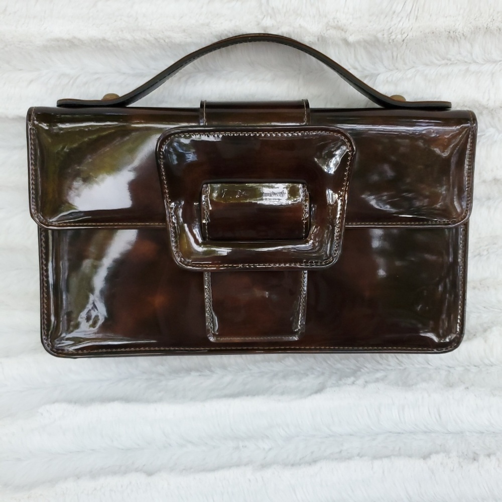 Vintage Delicato by Markay patent leather purse